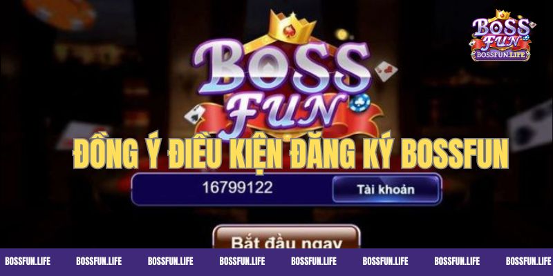 Đồng ý với các điều khoản điều kiện của Bossfun 