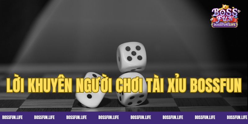 Lời khuyên người chơi Tài Xỉu Bossfun hữu ích từ cao thủ